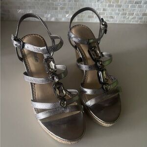 Kelly & Katie Metallic Strappy Sandals
